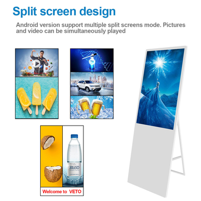 43" 55" Touch Screen Digital Poster Kiosk Indoor Outdoor Portable Digital Signage Display