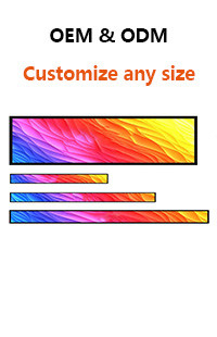 Smart Shelf Stretched LCD Display strips 46.6" Electronic Bus
